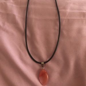 Necklace natural stone 12mm x 25mm
